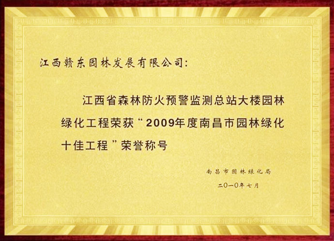 省森林火警监测大楼工程获奖